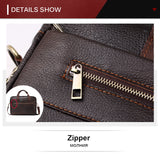 Sidiou Group Genuine Leather handbag bag Men Travel for Laptop Briefcase Crossbody Hand Sling Bag