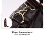 Sidiou Group Genuine Leather handbag bag Men Travel for Laptop Briefcase Crossbody Hand Sling Bag