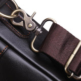 Sidiou Group Large Capacity Briefcase Leather Travel Shoulder Crossbody Bag Business Laptop Handbag