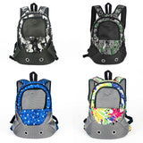 Sidiou Group Dog Carrier Shoulders Back Front Pack Dog Cat Travel Bag Mesh Backpack Head Out Design