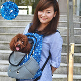 Sidiou Group Dog Carrier Shoulders Back Front Pack Dog Cat Travel Bag Mesh Backpack Head Out Design