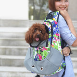 Sidiou Group Dog Carrier Shoulders Back Front Pack Dog Cat Travel Bag Mesh Backpack Head Out Design