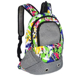 Sidiou Group Dog Carrier Shoulders Back Front Pack Dog Cat Travel Bag Mesh Backpack Head Out Design