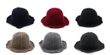 Sidiou Group NEW Winter Wool Hat Knitted Bucket Hats for Women Foldable Bucket Cap