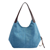Sidiou Group Vintage Women Canvas Shoulder Bag  Ladies Casual Handbag Totes Sling Shoulder Bag