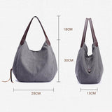 Sidiou Group Vintage Women Canvas Shoulder Bag  Ladies Casual Handbag Totes Sling Shoulder Bag