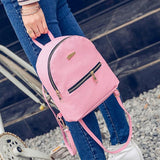 Sidiou Group Pu Leather Backpacks Girls Female Weave Shoulder Bag New Travel Small Women Backpack cute kids Bowknot Backpack