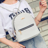 Sidiou Group Pu Leather Backpacks Girls Female Weave Shoulder Bag New Travel Small Women Backpack cute kids Bowknot Backpack