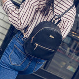 Sidiou Group Pu Leather Backpacks Girls Female Weave Shoulder Bag New Travel Small Women Backpack cute kids Bowknot Backpack