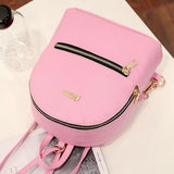 Sidiou Group Pu Leather Backpacks Girls Female Weave Shoulder Bag New Travel Small Women Backpack cute kids Bowknot Backpack