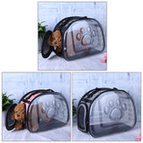 Sidiou Group Foldable Pet Bag Pet Transparent Outdoor Travel Shoulder Bag  Breathable Dog Kennel Bag