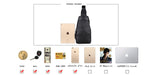 Sidiou Group PU Leather Messenger Bag Practical Crossbody Shoulder Bag Casual Chest Sling Bags