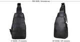 Sidiou Group PU Leather Messenger Bag Practical Crossbody Shoulder Bag Casual Chest Sling Bags