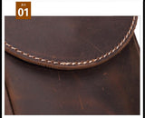 Sidiou Group Men Messenger Bags Genuine Leather Men's Bags Travel Chest Pack  Leather Shoulder Bags