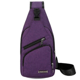 Sling Bag With Headphone Hole