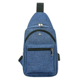 Sidiou Group USB Charge Anti Theft Chest Pack Men Portable Waterproof Organizer Sling Shoulder Bags