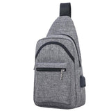 Sidiou Group USB Charge Anti Theft Chest Pack Men Portable Waterproof Organizer Sling Shoulder Bags