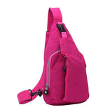 Sidiou Group Canvas Chest Packs Solid Color Multi Function Waist Bag Crossbody Sling Shoulder Bag