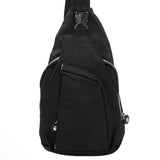 Sidiou Group Canvas Chest Packs Solid Color Multi Function Waist Bag Crossbody Sling Shoulder Bag