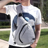Sidiou Group USB Charge Messenger Bag Anti-theft Chest Pack Bag Sling Shoulder Casual Travel Bags