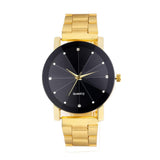 Sidiou Group Steel Wrist Women Band Analog Men Line Quartz Watch Watches Dial Stainless
