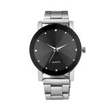 Sidiou Group Steel Wrist Women Band Analog Men Line Quartz Watch Watches Dial Stainless