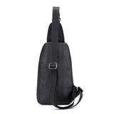 Sidiou Group Anti-theft Men Sling Messenger Bags PU leather Chest Pack Travel Shoulder Handbags