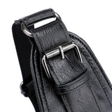 Sidiou Group Anti-theft Men Sling Messenger Bags PU leather Chest Pack Travel Shoulder Handbags