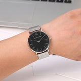 Sidiou Group  Quartz Watch Men Women Wristwatches Luxury Ultra Thin Stainless Steel Watches