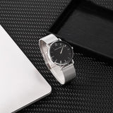 Sidiou Group  Quartz Watch Men Women Wristwatches Luxury Ultra Thin Stainless Steel Watches