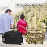 Sidiou Group Blusea Multi-functional Fishing Bag Fishing Tackle Bag Sling Tackle Bag Fishing Waist Pack Tackle Bag with Boxes