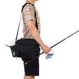 Sidiou Group Blusea Multi-functional Fishing Bag Fishing Tackle Bag Sling Tackle Bag Fishing Waist Pack Tackle Bag with Boxes