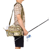 Sidiou Group Blusea Multi-functional Fishing Bag Fishing Tackle Bag Sling Tackle Bag Fishing Waist Pack Tackle Bag with Boxes