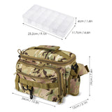 Sidiou Group Blusea Multi-functional Fishing Bag Fishing Tackle Bag Sling Tackle Bag Fishing Waist Pack Tackle Bag with Boxes
