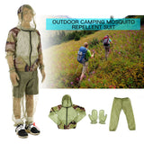 Sidiou Group Outdoor Mosquito Repellent Suit Mesh Hooded Suits  Insect Protective Mesh Shirt Pants