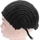 Sidiou Group Adjustable Black Wig Caps Braided Crochet Wig Caps  Synthetic Braids Cap