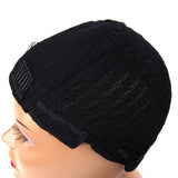 Sidiou Group Adjustable Black Wig Caps Braided Crochet Wig Caps  Synthetic Braids Cap