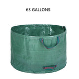 Sidiou Group 63 Gallons Garden Bag Reusable Gardening Bag Garden Leaf Waste Bag Waste Sack Yard Waste Bag