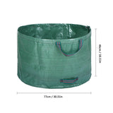 Sidiou Group 63 Gallons Garden Bag Reusable Gardening Bag Garden Leaf Waste Bag Waste Sack Yard Waste Bag
