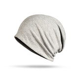 Sidiou Group Unisex  Beanies Hedging Cap Knitted Cotton Double Layer Fabric Caps Bonnet Hat
