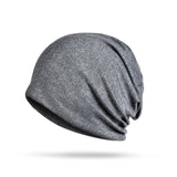 Sidiou Group Unisex  Beanies Hedging Cap Knitted Cotton Double Layer Fabric Caps Bonnet Hat