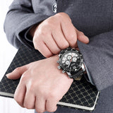 Sidiou Group Men Watch Leather Band  Quartz Movement  Watch Male Watch  Casual Watch
