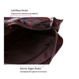 Sidiou Group Genuine Leather Shoulder Bag Men Messenger Bag Men Commercial Briefcase CrossBody Bag