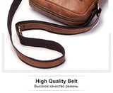 Sidiou Group Genuine Leather Shoulder Bag Men Messenger Bag Men Commercial Briefcase CrossBody Bag