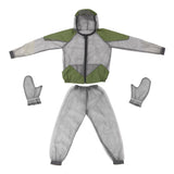 Sidiou Group Outdoor Suit  Mesh Hooded Suits  Insect Protective Mesh Shirt Gloves Pants