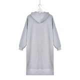 Sidiou Group Hoodies Womens Baggy Sweatshirt Dress Casual Oversize Hooded Sweater
