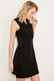 Sidiou Group Women Black Jacket Dress
