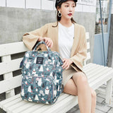 Sidiou Group Mummy Maternity Diaper Bag Cartoon Print Nursing Travel Bag Multi-function Nursing Bag