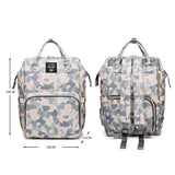 Sidiou Group Camo Waterproof Print Diaper Backpack Travel Backpack Mummy Maternity Nursing Bag