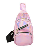 Sidiou Group Women Chest Bag Fashion Patent Leather Single Shoulder Bags Travel Sling Messenger Bag